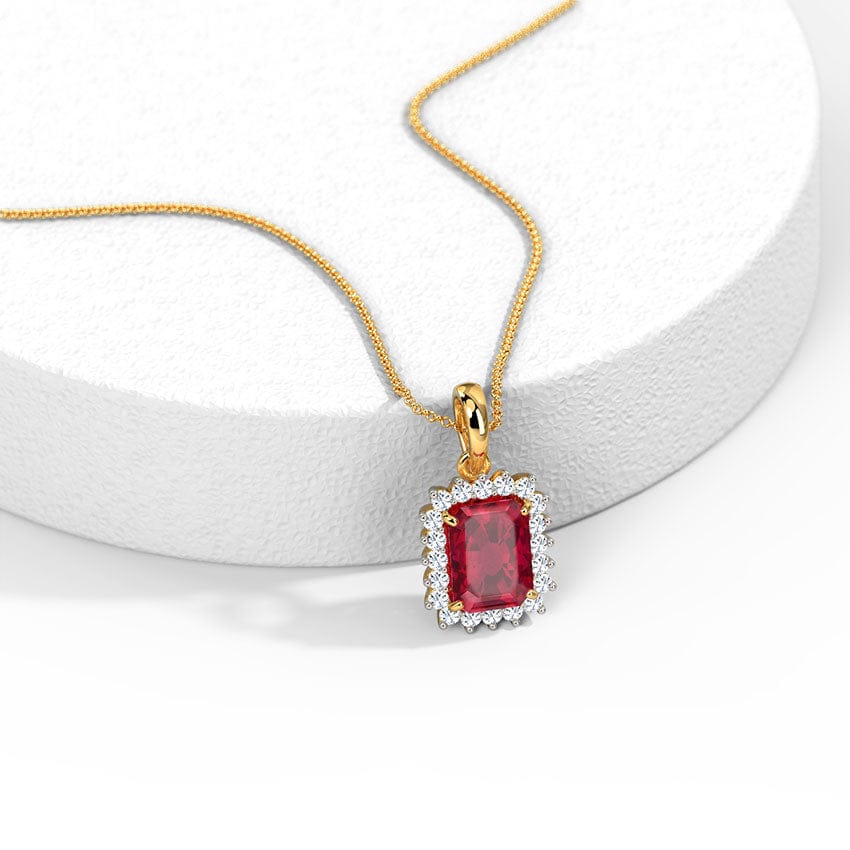 Elegant gemstone pendant necklace